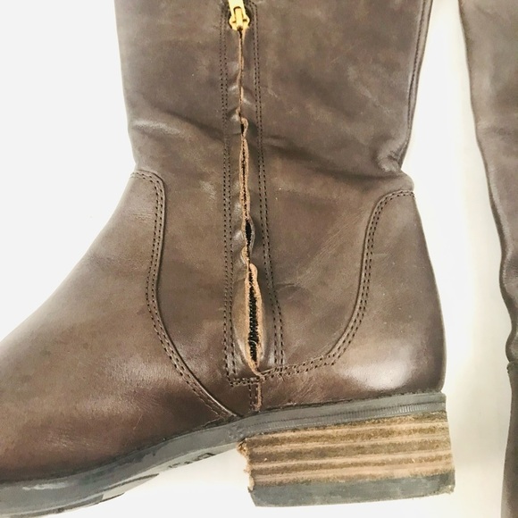 Sam Edelman Patton 2 Brown Leather Riding Boots - Size 8 - Picture 4 of 14